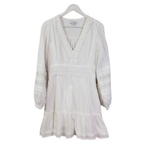 Intermix Bettina Cotton Peasant Mini Dress Size 6